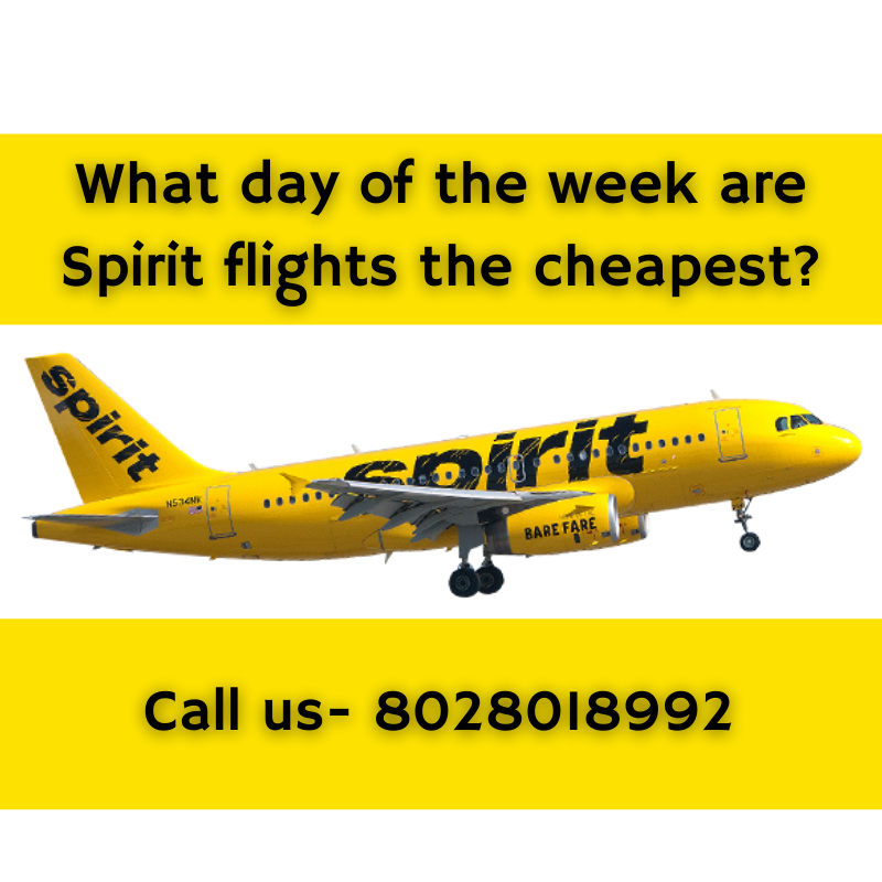 What day of the week are Spirit flights the cheapest? - Img 1
