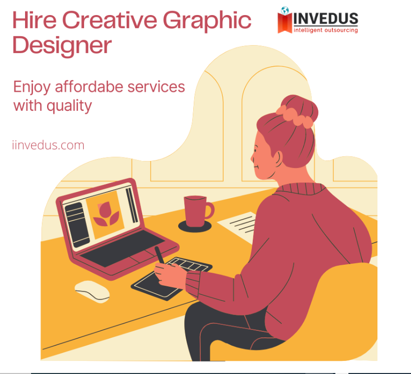 Hire Offshore Graphic Designer &amp; Save Upto 70% | Invedus Outsourcing - Img 1