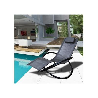 Zero Gravity Portable Foldable Rocking Chair Recliner Lounge - Img 1