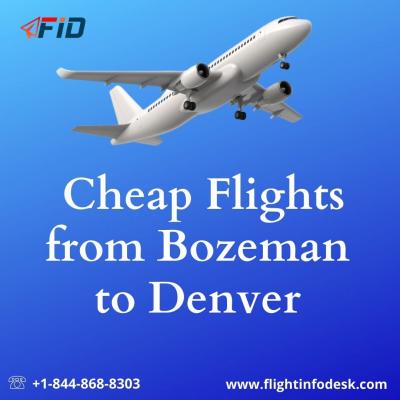 Book Online Cheap Flights from Bozeman to Denver - FlightinfoDesk - Img 1