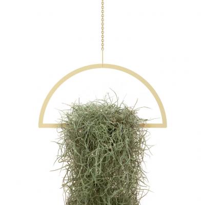 Gold Hanging Semicircle Plant Holder........................ - Img 1
