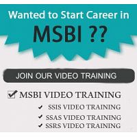 Best Project Oriented Video Training On MSBI