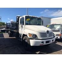 2005 hino 268 26ft flatbed truck  non cdl stock 1613