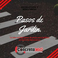 Pasos de jardin de concreto
