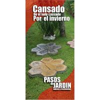 Pasos de jardin modelo flor