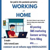 Get a best chance to earn money at home by doing some simple online jobs.