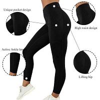 Shop Best Black High Waisted Leggings by Chrideo - USA