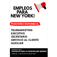 Empleos New York!                                          