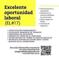 solicito vendedores con experiencia en philadelphia !!!!!