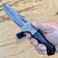 Hand Forged Damascus Hunting Knife