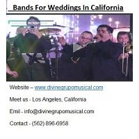 Bands For Weddings In California - Bands For Weddings In California