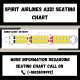 Spirit Airlines A321 Seating Chart |Cabin Class of A321 Aircraft