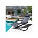 Zero Gravity Portable Foldable Rocking Chair Recliner Lounge