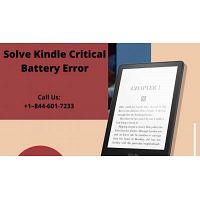 Solve Kindle Critical Battery Error | Call +1–844-601-7233