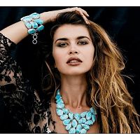 The beautiful Turquoise hand-made Jewelry is a perfect gift