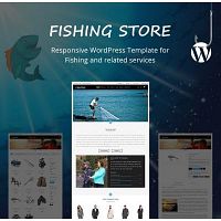 Fishing WordPress Theme, Fishing Website Templates
