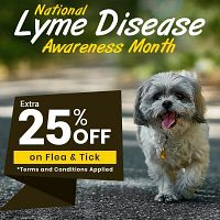 Buy One Product &amp; Get 25% Off on the Second! Prevent Lyme Disease with Flea and Tick Protection
