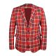 RBC Heritage Tartan Red Plaid Checked Printed Jacket - Buy Now